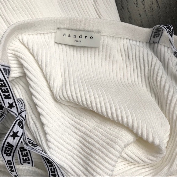 Sandro off shoulder tied sweater - Picture 6 of 6